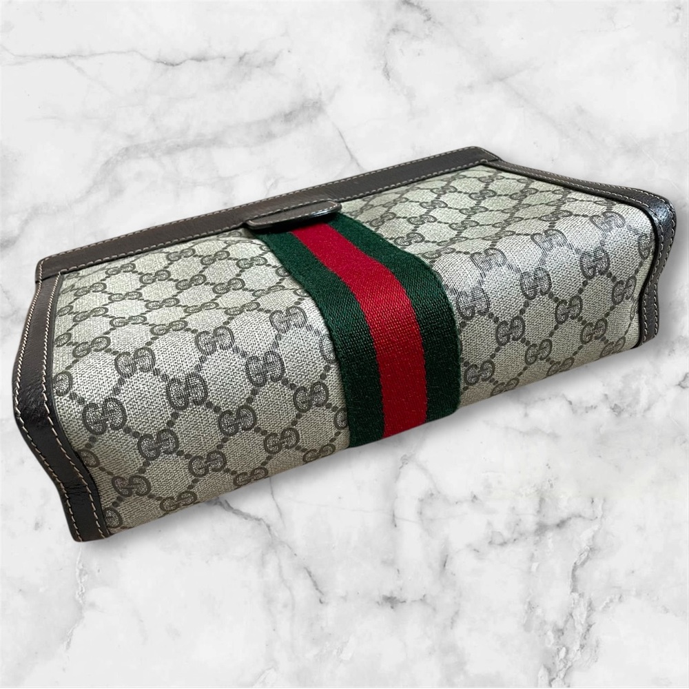 GUCCI GG Ophidia Sherry line clutch shoulder bag with box 🤎 - Picture 10 of 14